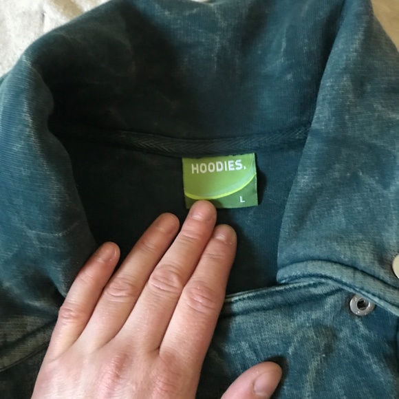 Hoodies Distressed Sweatshirt Motorcycle Jacket - Picture 6 of 9